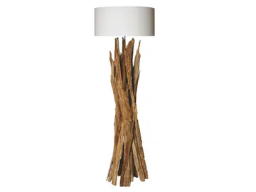 TAIGA - Wooden floor lamp by Flam & Luce - view 2